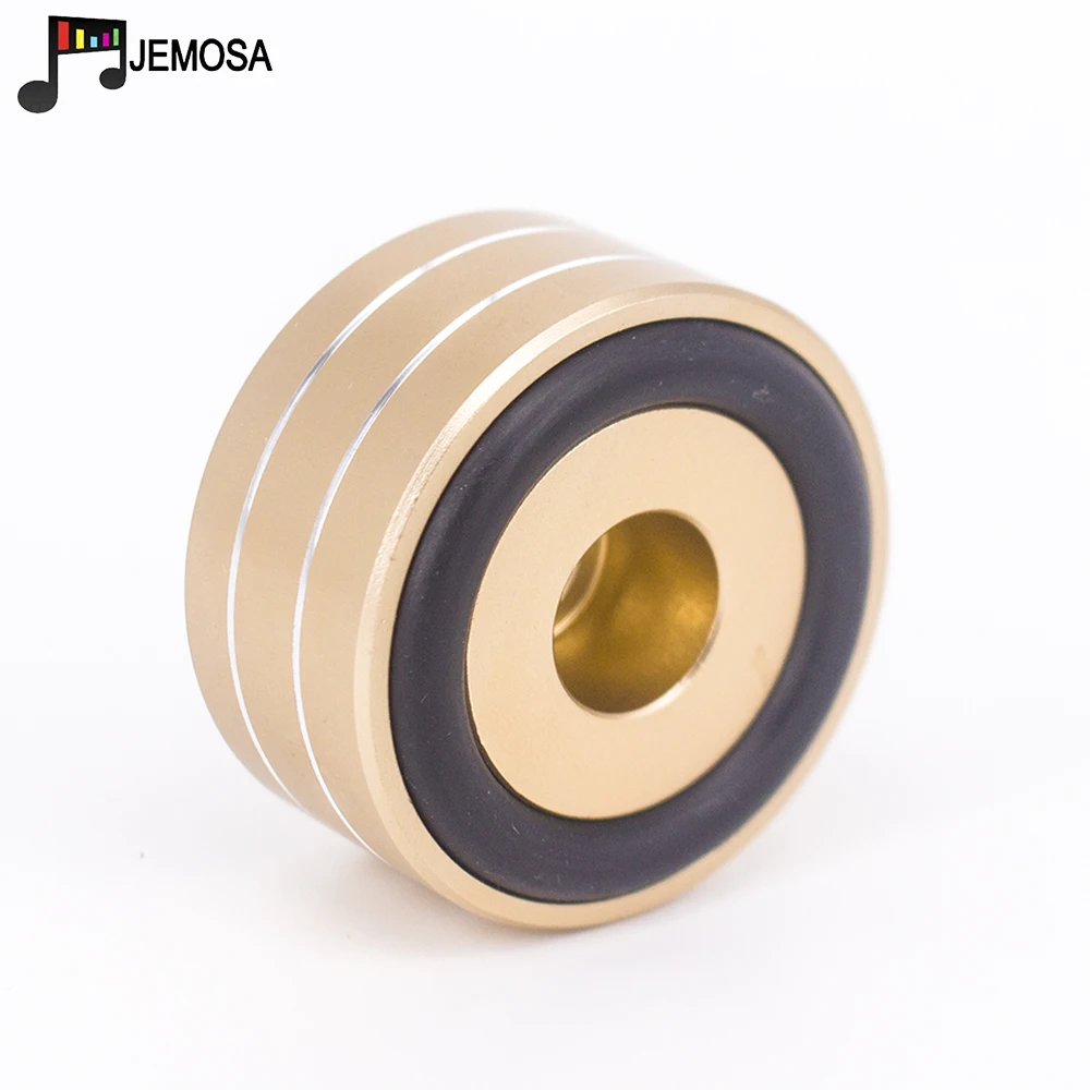 4PCS 40*20mm Aluminum Amplifier Feet Shock Absorber Amplifier Rubber Feet HIFI Turntable Feet Audio Speaker Isolation Feet Pad