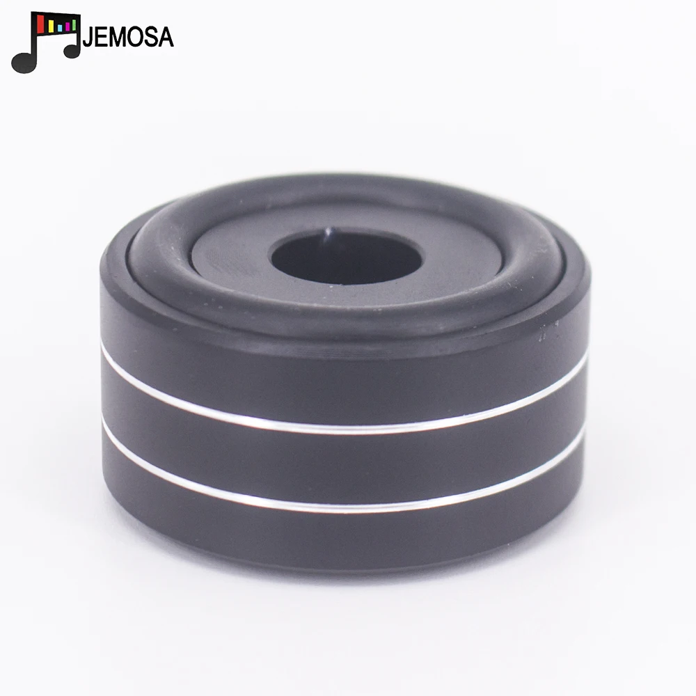 4PCS 40*20mm Aluminum Amplifier Feet Shock Absorber Amplifier Rubber Feet HIFI Turntable Feet Audio Speaker Isolation Feet Pad