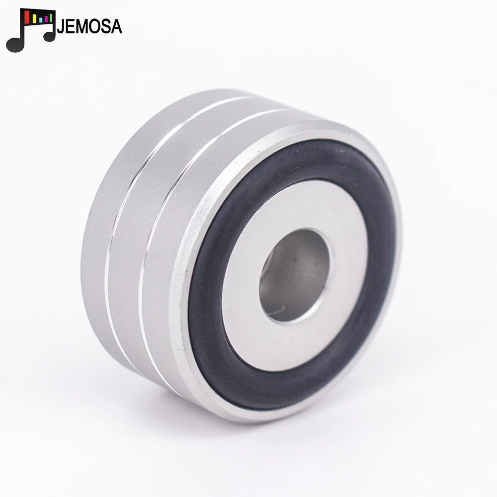 4PCS 40*20mm Aluminum Amplifier Feet Shock Absorber Amplifier Rubber Feet HIFI Turntable Feet Audio Speaker Isolation Feet Pad