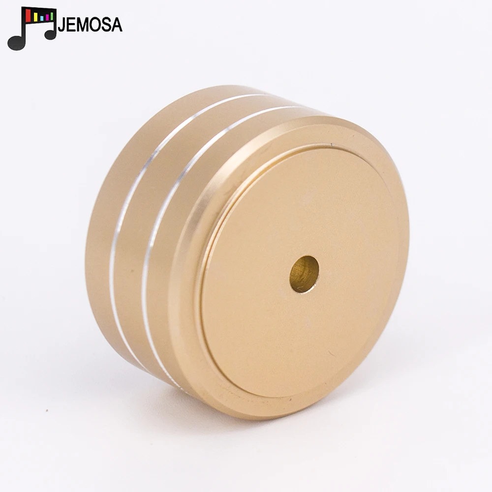 4PCS 40*20mm Aluminum Amplifier Feet Shock Absorber Amplifier Rubber Feet HIFI Turntable Feet Audio Speaker Isolation Feet Pad