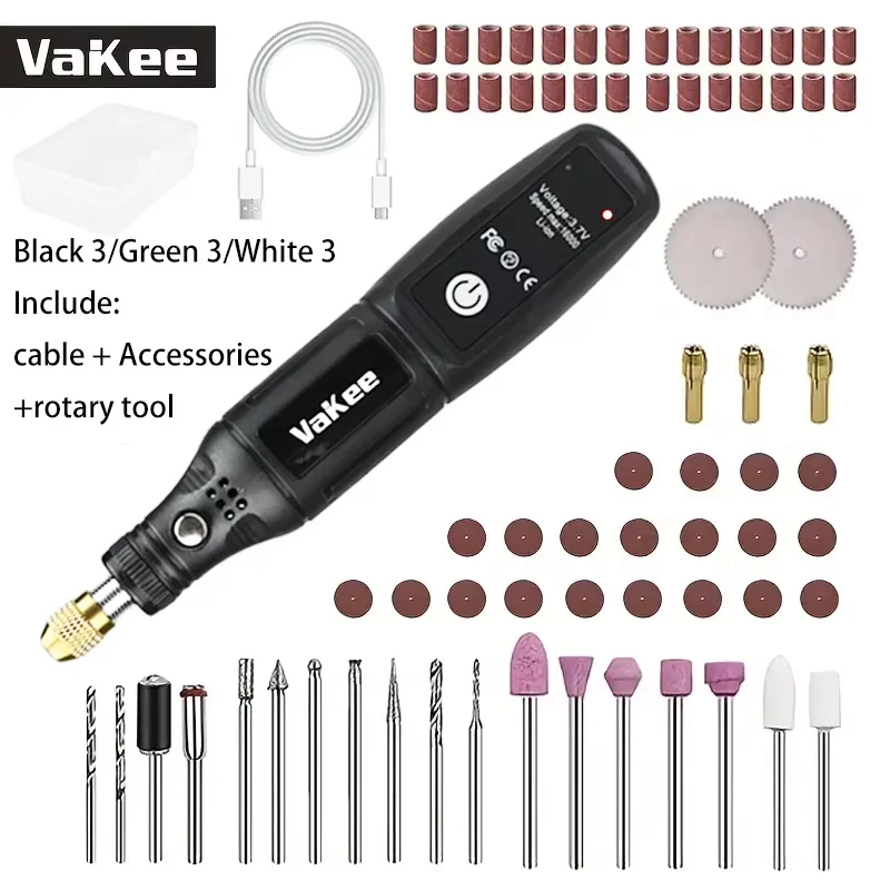 Mini Electric Drill USB Rechargeable Cordless Engraving Pen Dremel Tools Rotary Tool Cordless Hand Drill Mini Polisher for Hand