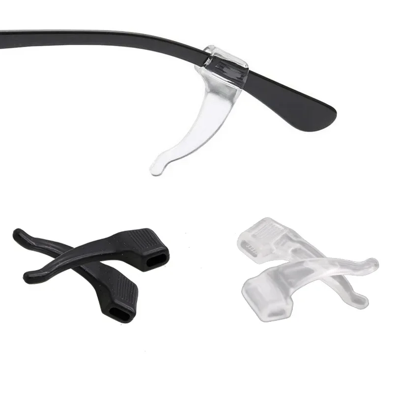 2/40pcs Silicone Ear Hook Anti-slip Glasses Leg Ear Sleeve Bracket Fastener Sunglasses Accessories Grip Anti-fall Eyewear Holder