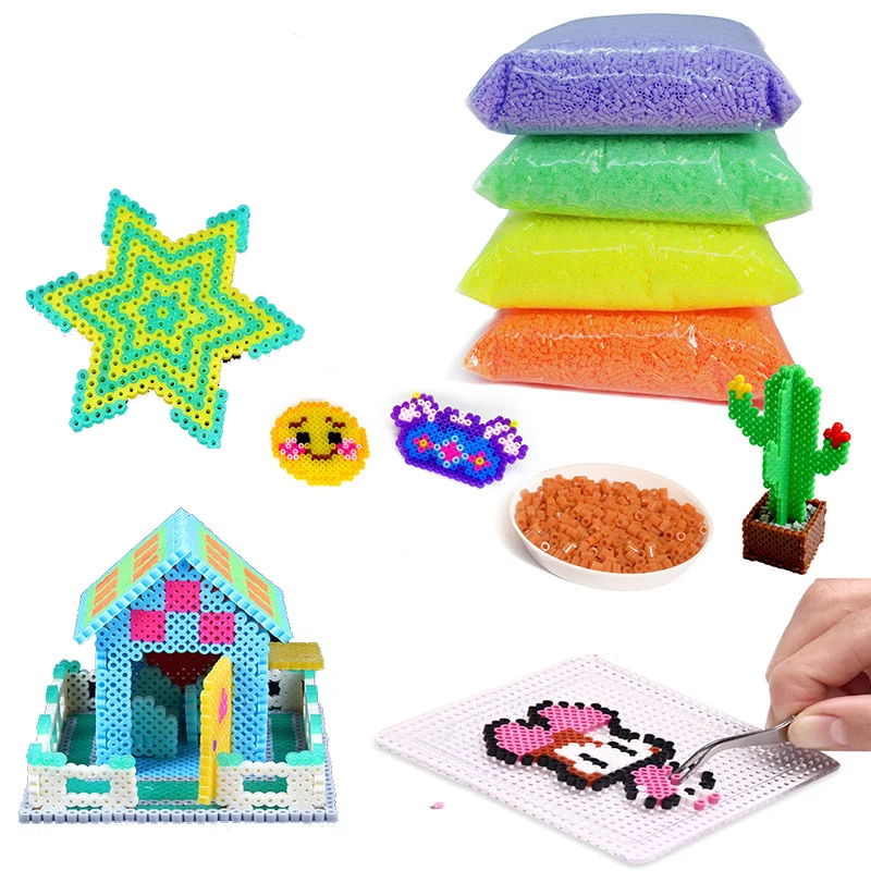 2000 Pcs/Bag 2.6mm Hama Beads Puzzle Perlen Iron Beads Diy Perler Fuse Bead Intelligence Educational Toys