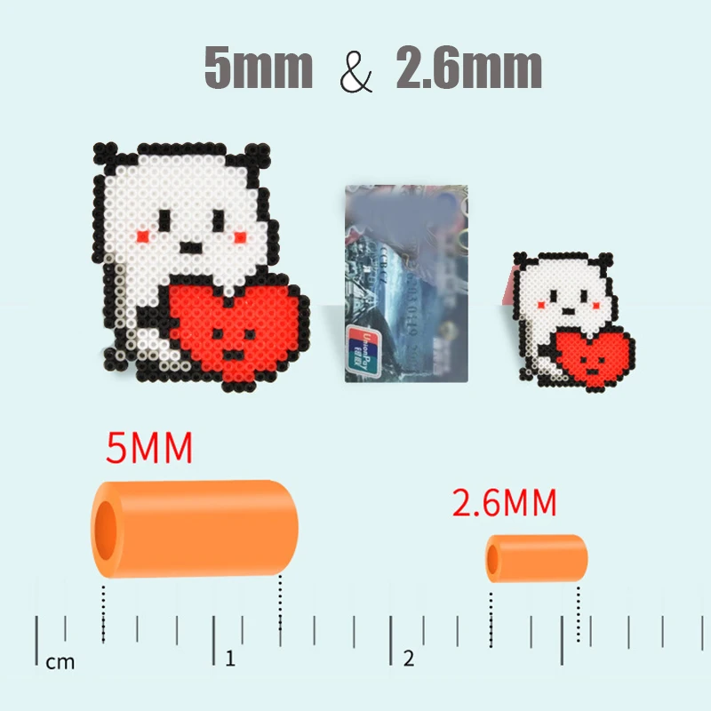 2000 Pcs/Bag 2.6mm Hama Beads Puzzle Perlen Iron Beads Diy Perler Fuse Bead Intelligence Educational Toys