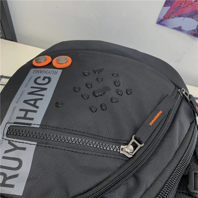 Male Shoulder Bags Travel Crossbody Bags Men Military Chest Bag for School Trip Waterproof Nylon Messenger Bag Black Green