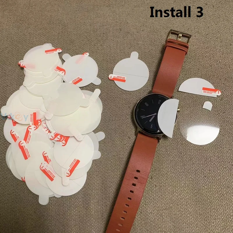 100PCS Soft TPU Hydrogel Film for Smart Watch Diameter 35mm 36mm 37mm 38mm 39mm 34mm 40mm 41mm 42mm 43mm 34mm Screen Protector