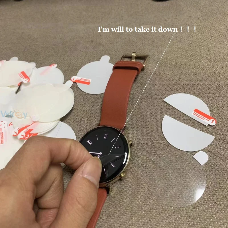 100PCS Soft TPU Hydrogel Film for Smart Watch Diameter 35mm 36mm 37mm 38mm 39mm 34mm 40mm 41mm 42mm 43mm 34mm Screen Protector