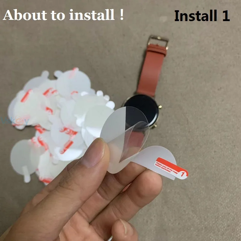 100PCS Soft TPU Hydrogel Film for Smart Watch Diameter 35mm 36mm 37mm 38mm 39mm 34mm 40mm 41mm 42mm 43mm 34mm Screen Protector