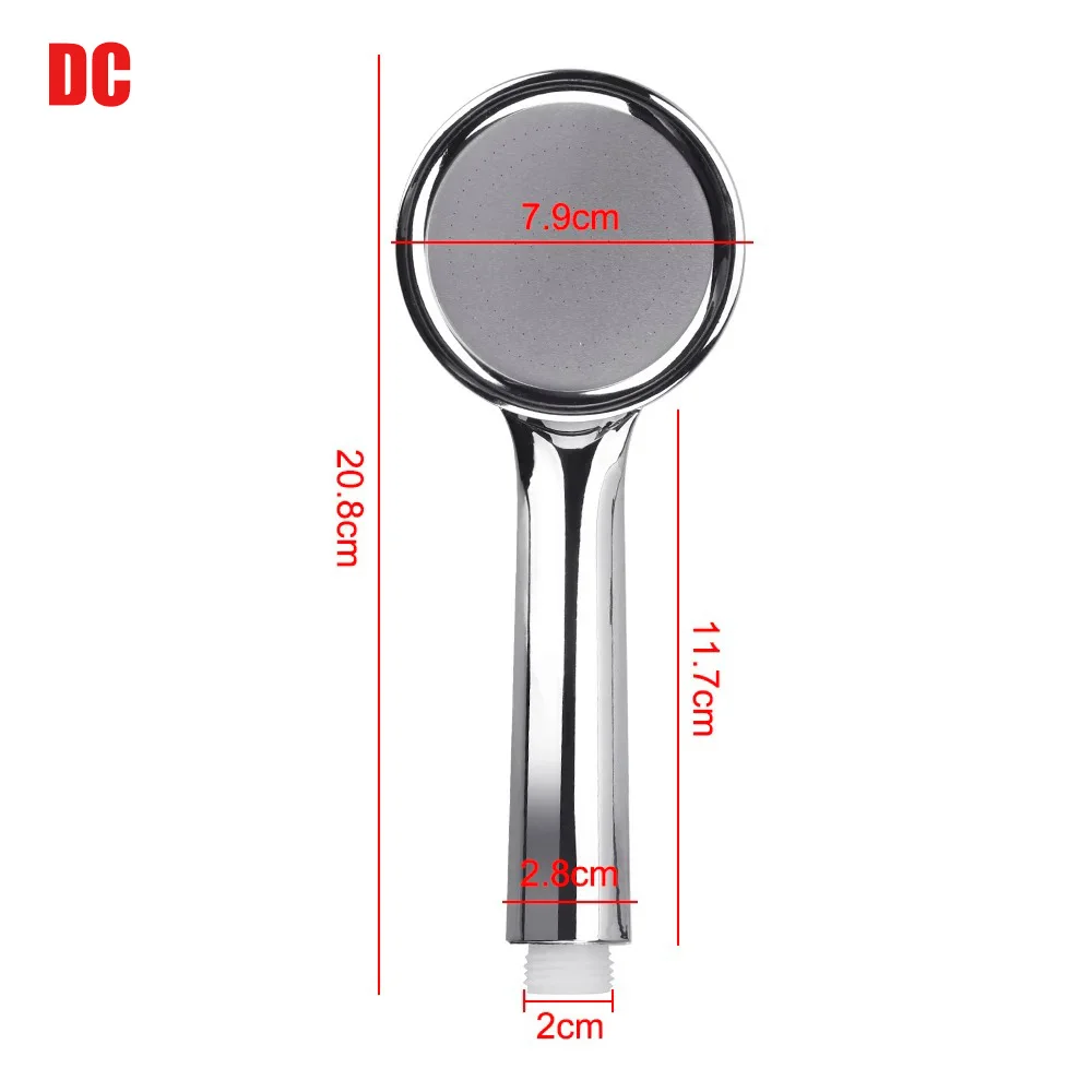 Rainfall Chrome Bath Shower Head 1pc Water Saving Spray Nozzle High Quality Pressurized Nozzle Shower Head High Pressure