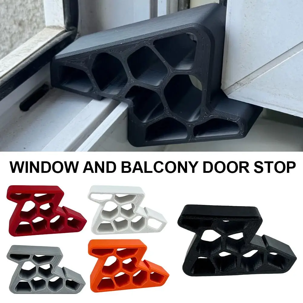 Heavy Duty Door Stopper Non-Slip Balcony Window Door Wedge Easy Install for Home Office Bathroom Kitchen