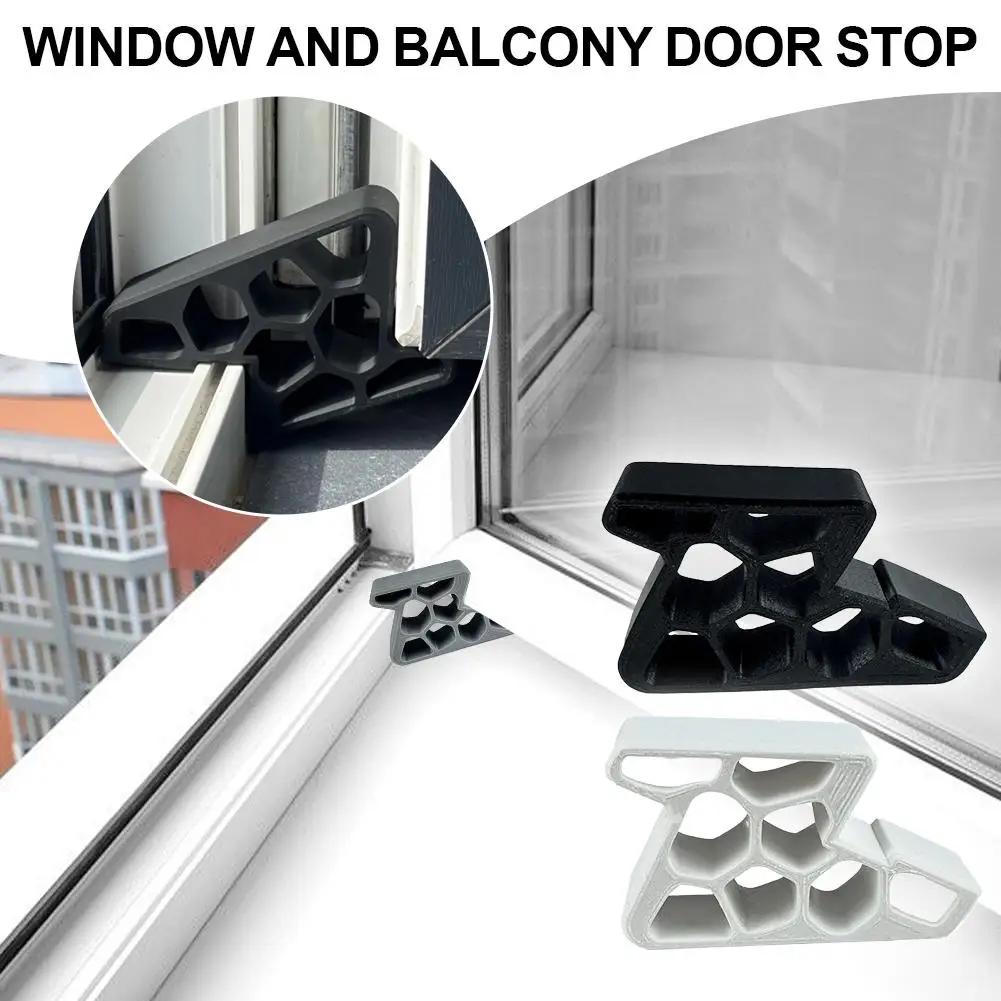 Heavy Duty Door Stopper Non-Slip Balcony Window Door Wedge Easy Install for Home Office Bathroom Kitchen