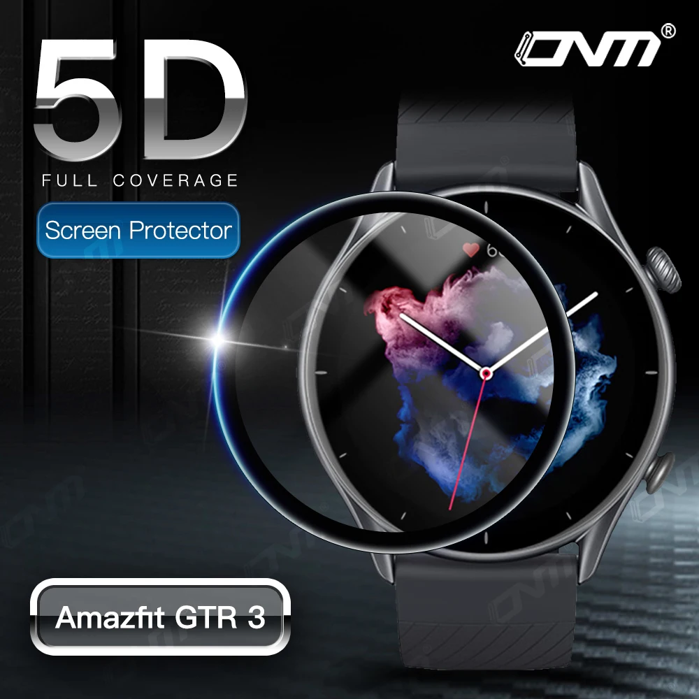 5D Soft Protective Film For Amazfit GTR 4 3 Pro 2 2E Full Cover Screen Protector for Amazfit GTR4 GTR3 Smart Watch (Not Glass)