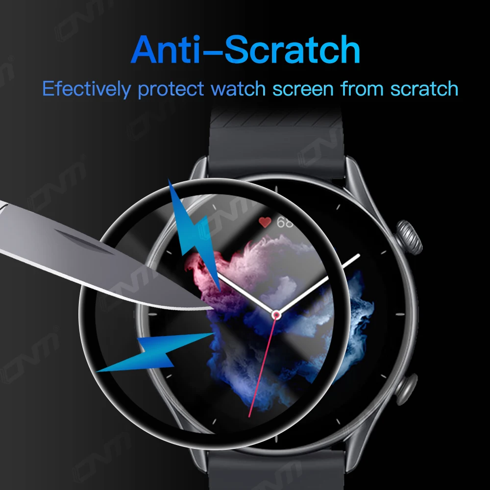5D Soft Protective Film For Amazfit GTR 4 3 Pro 2 2E Full Cover Screen Protector for Amazfit GTR4 GTR3 Smart Watch (Not Glass)