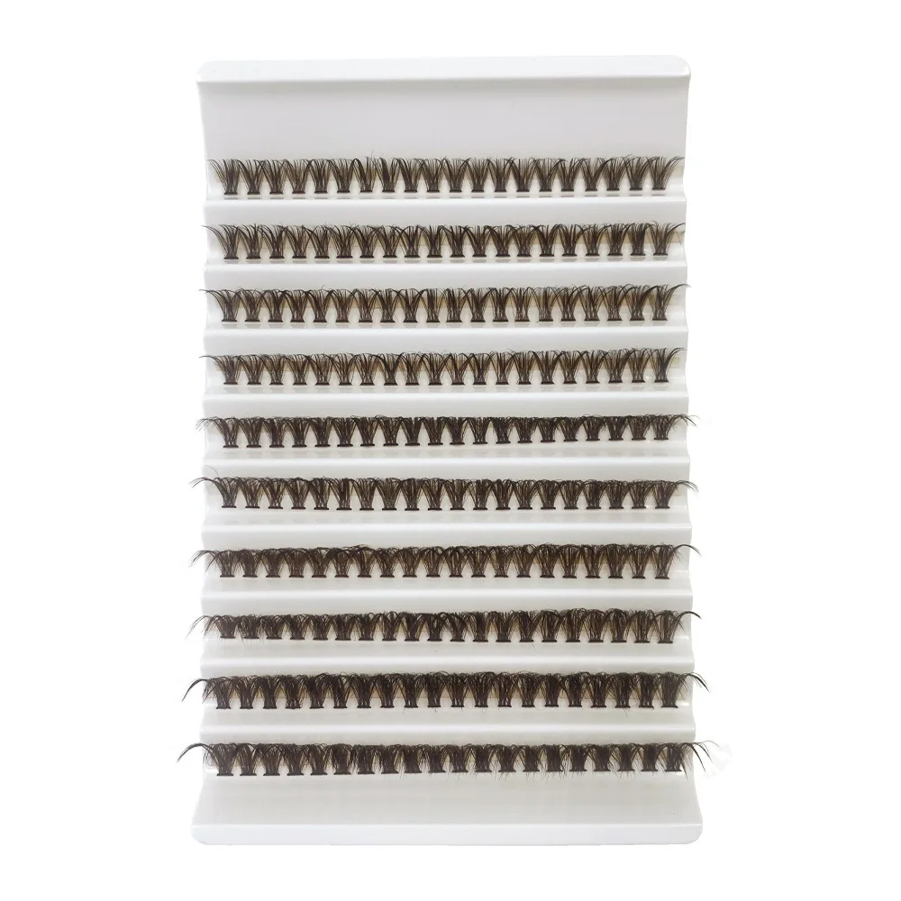 Cluster Lashes, 240pcs 40D 9-16mm Mixed Lengths, Ultra-Natural Look Thin Ultra-Soft Ultra-Light, Reusable for Beginners