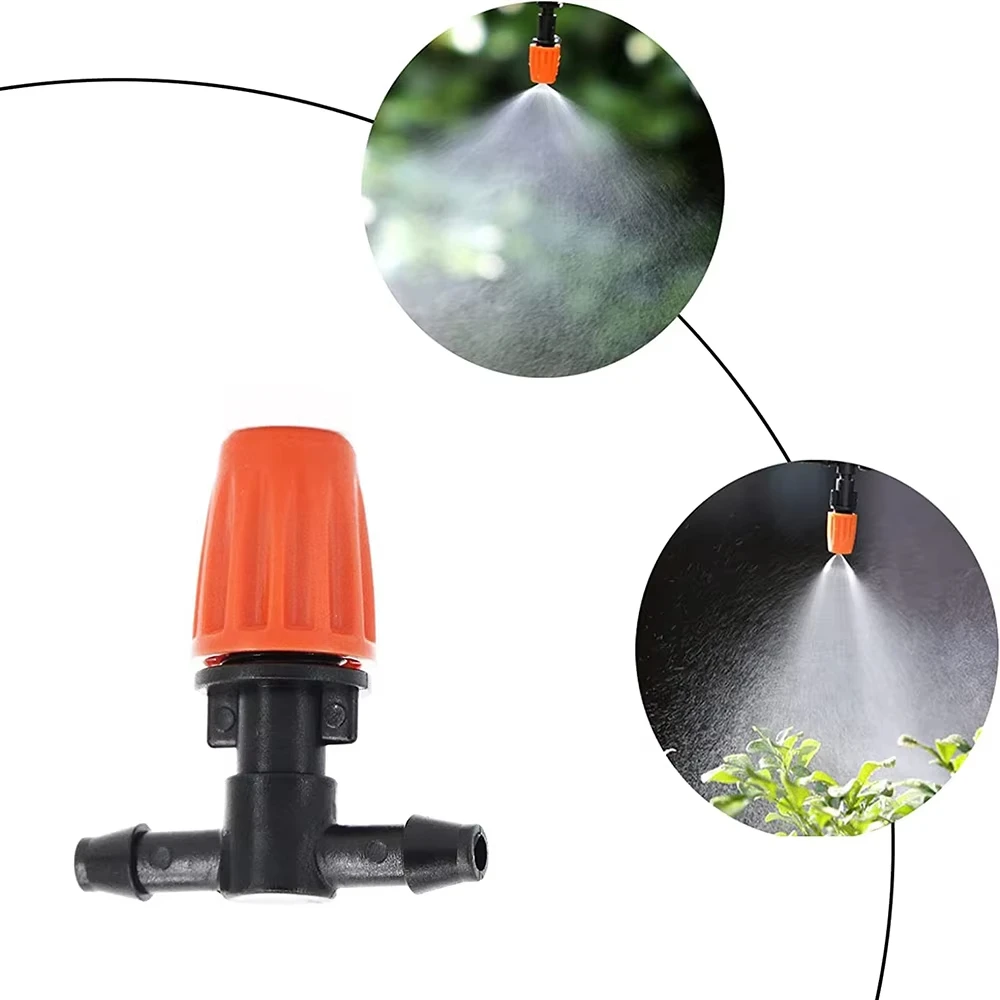 50-800pcs Adjustable Irrigation Drippers Sprinklers 1/4'' Emitter Dripper Micro Drip Irrigation Sprinklers for Watering System