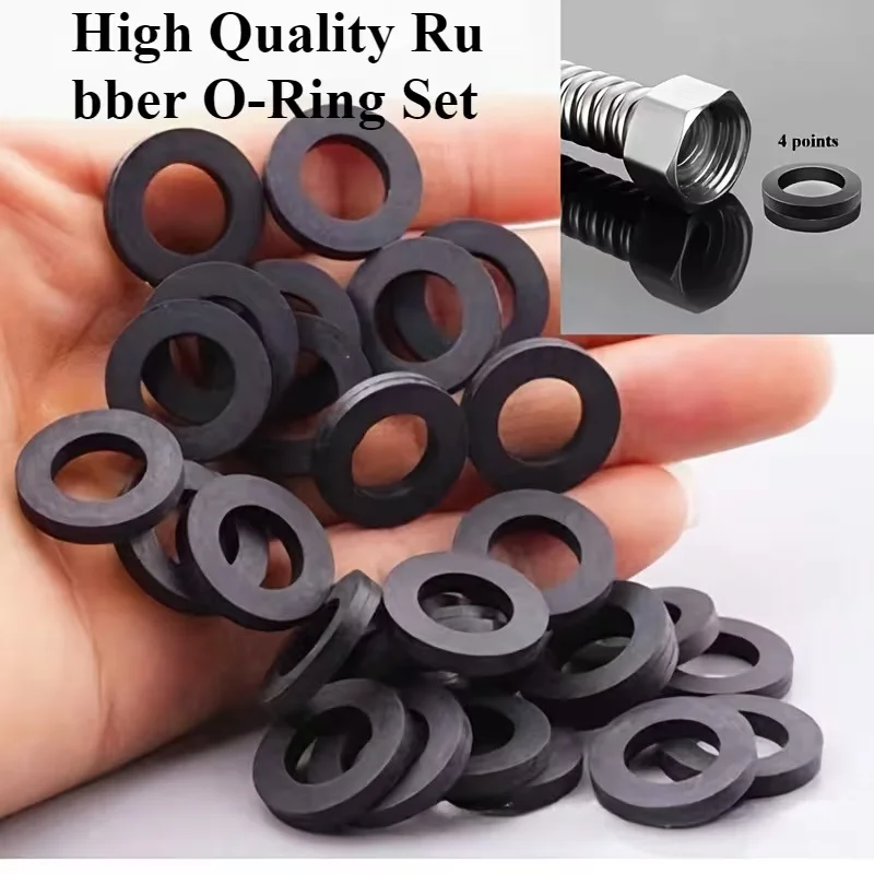 30Pcs rubber O-ring set-suitable for bellows, shower hose, faucet, water heater and regulating valve