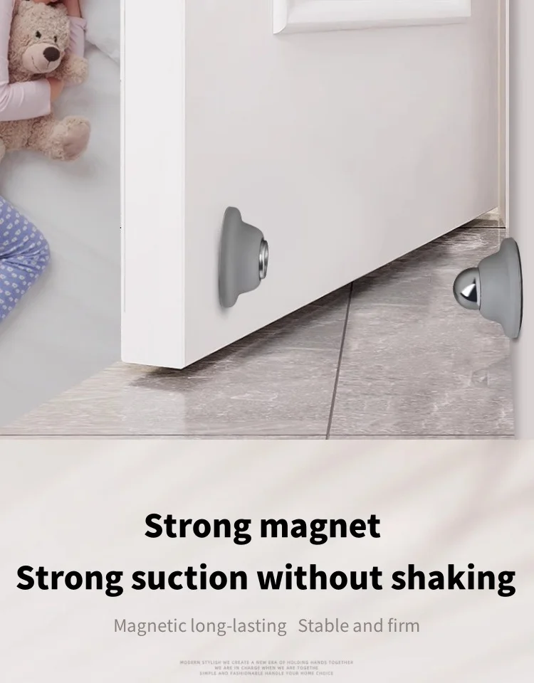 Silicone Door Suck Touch Silicone Anti-collision Door Hotel Household Strong Magnetic Strong Mute Door Stall Door Stopper
