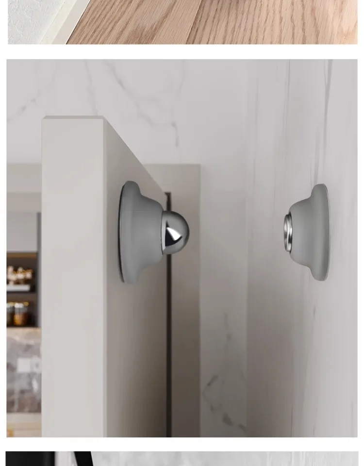 Silicone Door Suck Touch Silicone Anti-collision Door Hotel Household Strong Magnetic Strong Mute Door Stall Door Stopper
