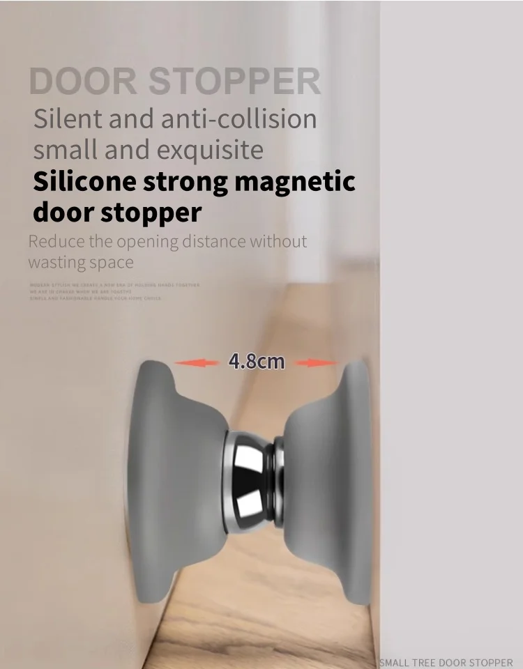 Silicone Door Suck Touch Silicone Anti-collision Door Hotel Household Strong Magnetic Strong Mute Door Stall Door Stopper