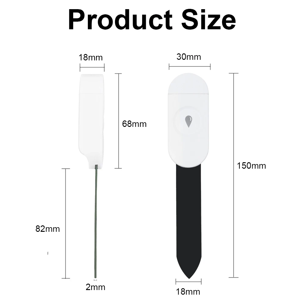 Tuya Zigbee Temperature Humidity Moisture Detector Smart Soil Tester Moisture Sensor Phone App RealTime Monitor for Home Garden