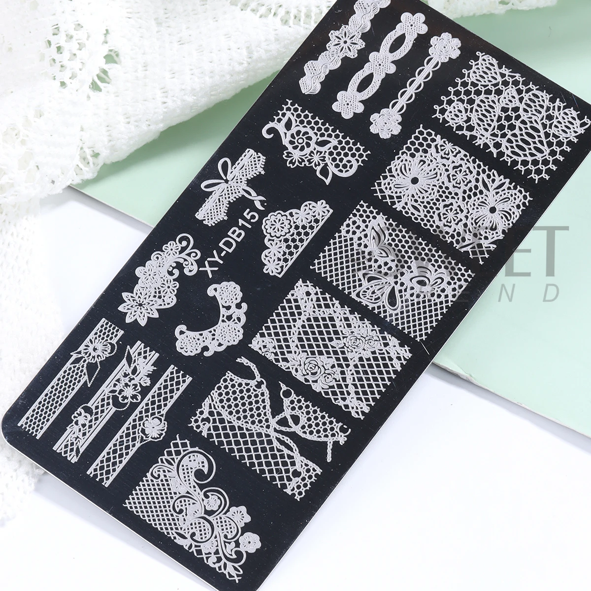 1PC Wedding Nail Art Stamping Plate Romantic Elegant Lace Flower Ribbon Butterfly Pattern Printing Mold Manicure Transfer Tools