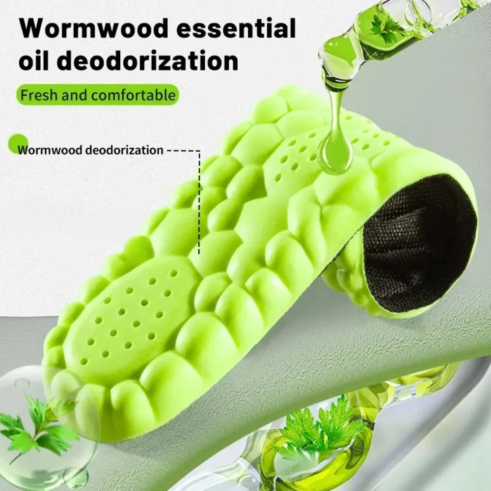 4D Sport Insole Super Soft Shoes Sole Pads for Feet Shock Absorption Baskets Shoe Sole Arch Support Orthopedic Inserts