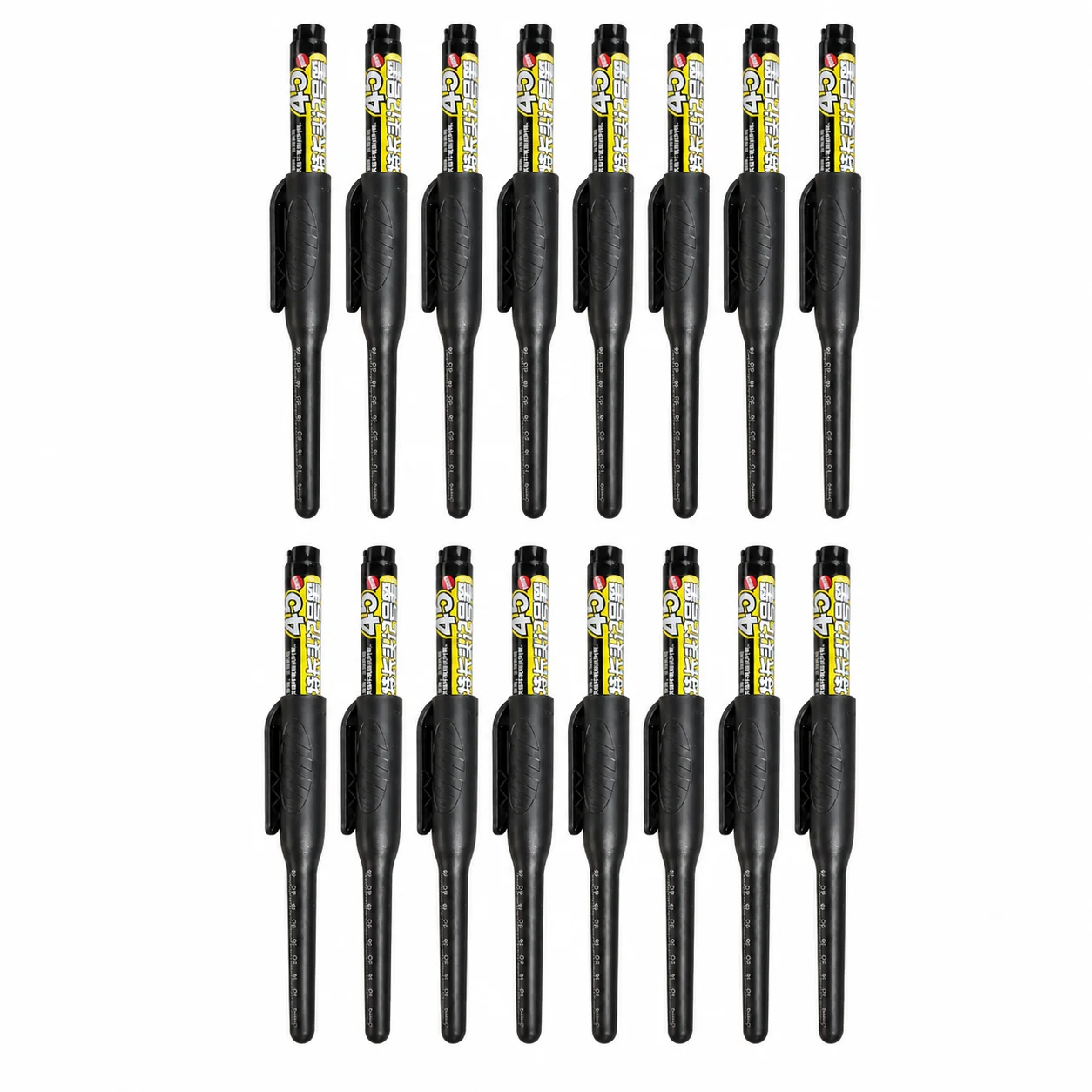 1-6Pcs 45mm Waterproof Long Head Nib Deep Hole Markers Pen Tile Carpenter Pen Multi-purpose for Woodworking Black/Blue/Red Ink