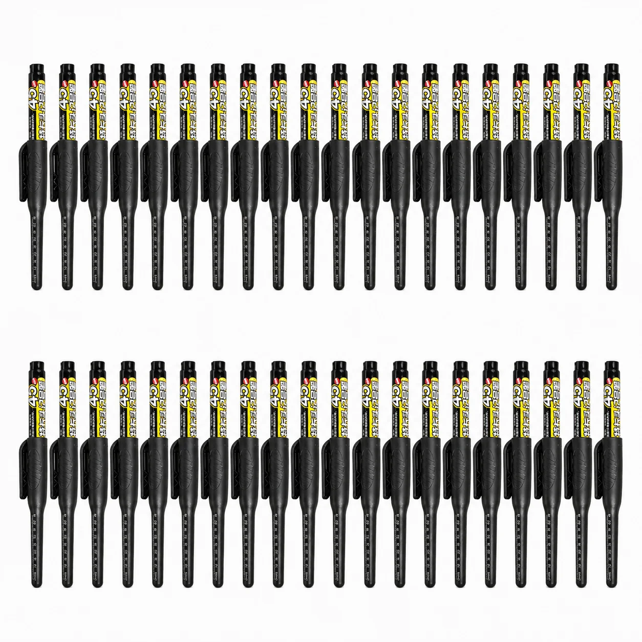 1-6Pcs 45mm Waterproof Long Head Nib Deep Hole Markers Pen Tile Carpenter Pen Multi-purpose for Woodworking Black/Blue/Red Ink