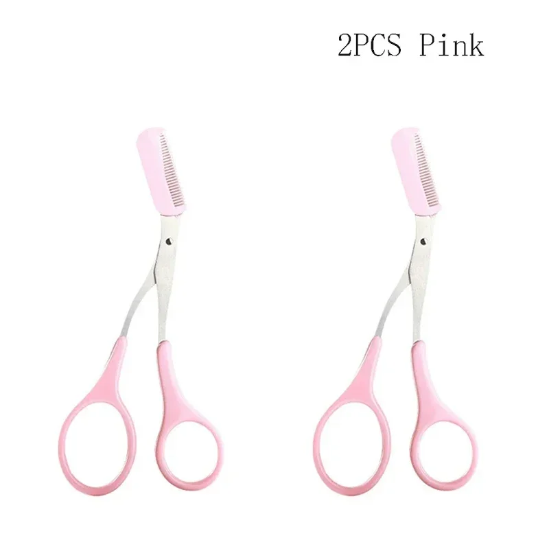 1/3PCS Eyebrow Trimmer Makeup Tools Stainless Steel Eyebrow Scissors with Comb Hair Removal Eyebrows Shaping Makeup Tools