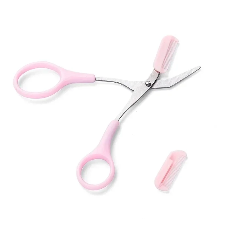 1/3PCS Eyebrow Trimmer Makeup Tools Stainless Steel Eyebrow Scissors with Comb Hair Removal Eyebrows Shaping Makeup Tools