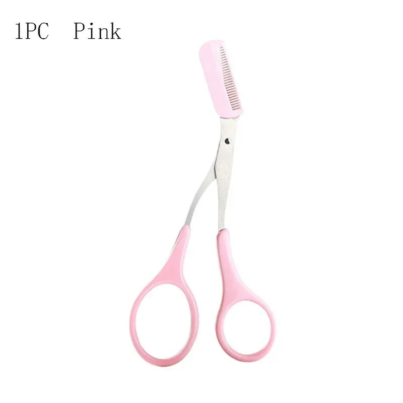 1/3PCS Eyebrow Trimmer Makeup Tools Stainless Steel Eyebrow Scissors with Comb Hair Removal Eyebrows Shaping Makeup Tools