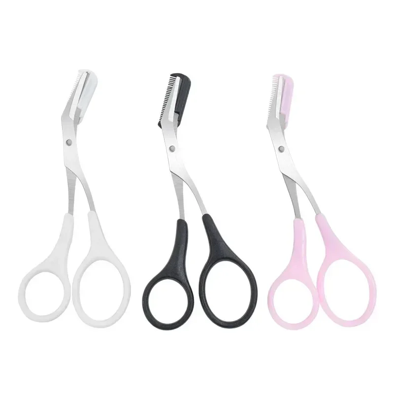 1/3PCS Eyebrow Trimmer Makeup Tools Stainless Steel Eyebrow Scissors with Comb Hair Removal Eyebrows Shaping Makeup Tools