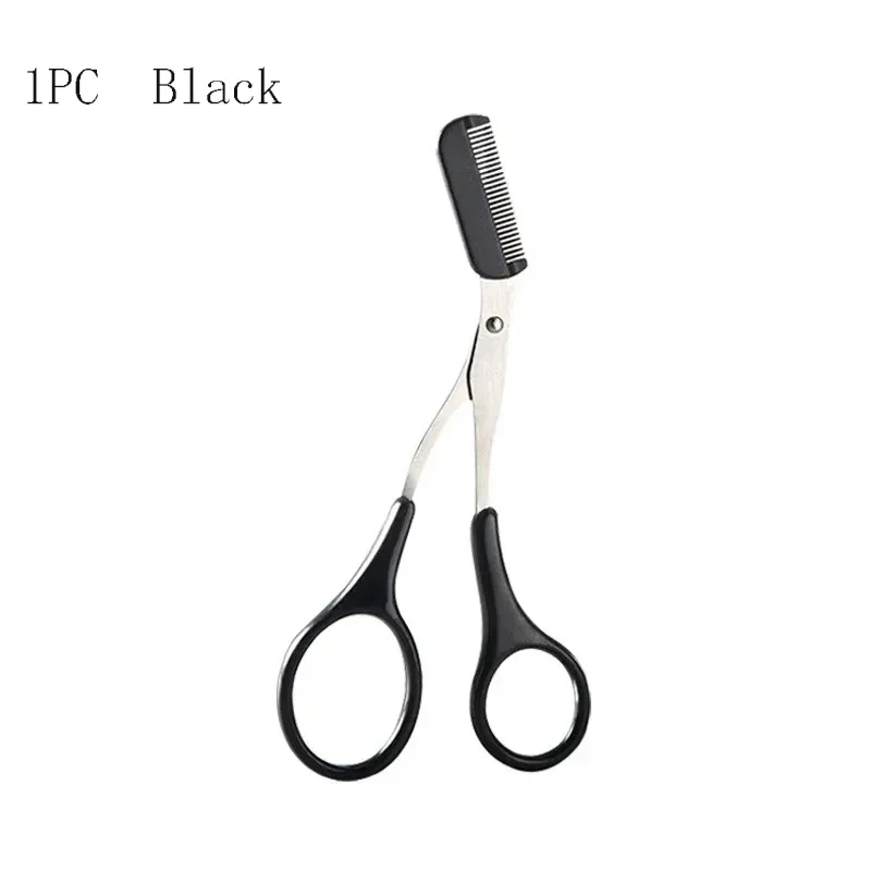 1/3PCS Eyebrow Trimmer Makeup Tools Stainless Steel Eyebrow Scissors with Comb Hair Removal Eyebrows Shaping Makeup Tools