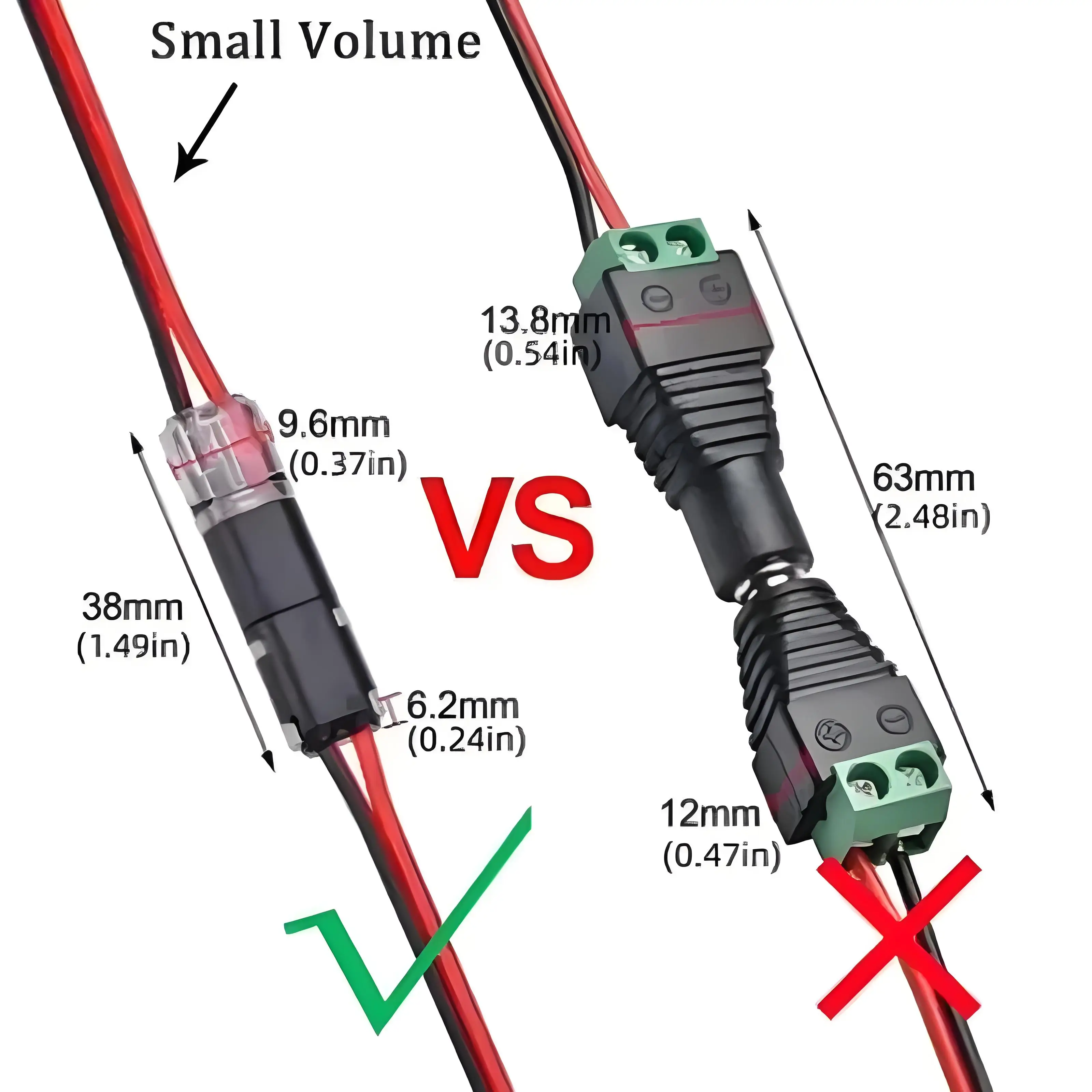 10/20/30/50/100 Pcs D2 Waterproof Plug Wire Connector 2 Pin Way Cable Plug Car Electric Wire Snap Connectors Strip Terminal