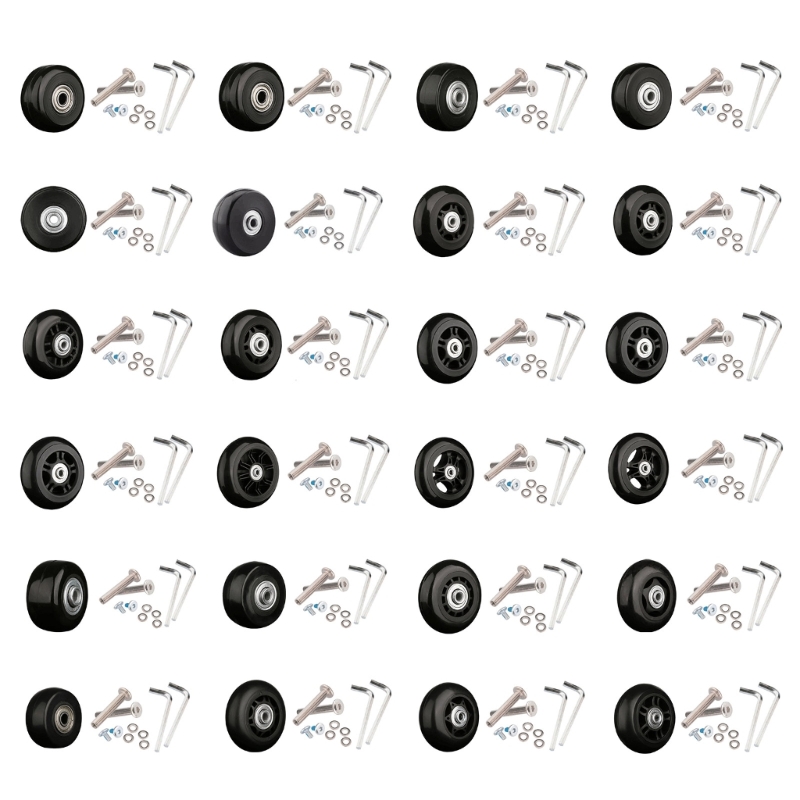1 Pc Universal Suitcase Wheel Trolley Travel Flexible Mute Luggage Suitcase Swivel Wheel Replacement Repair Accessory