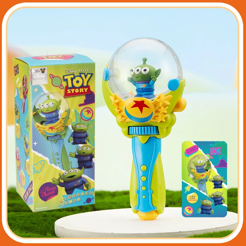 Authentic Disney Pixar clockwork Rotating Magic Wand LOTSO ALIENS HAMM REX Model Decoration Children's Toys Christmas Gift DOLL