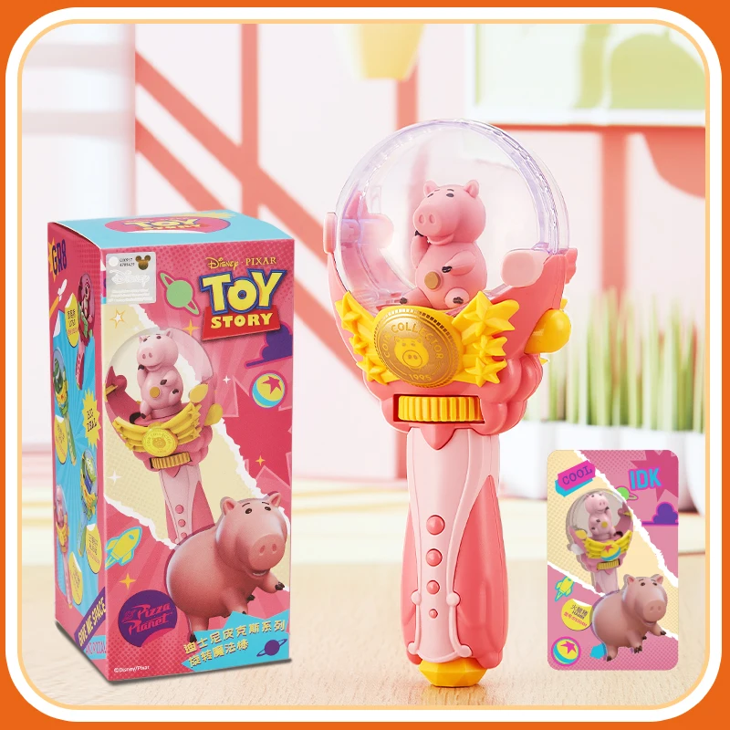 Authentic Disney Pixar clockwork Rotating Magic Wand LOTSO ALIENS HAMM REX Model Decoration Children's Toys Christmas Gift DOLL