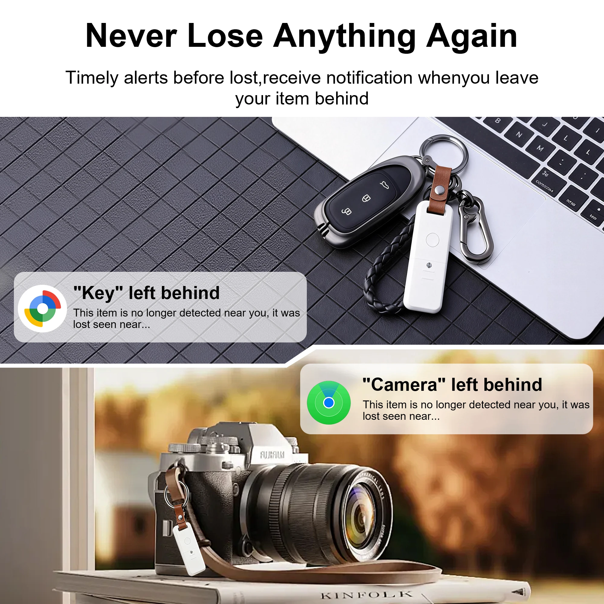 1/2/4Pack dual-system (compatible with iPhone/Android) Air Tracker smart tracker, designed to prevent the loss of valuable items