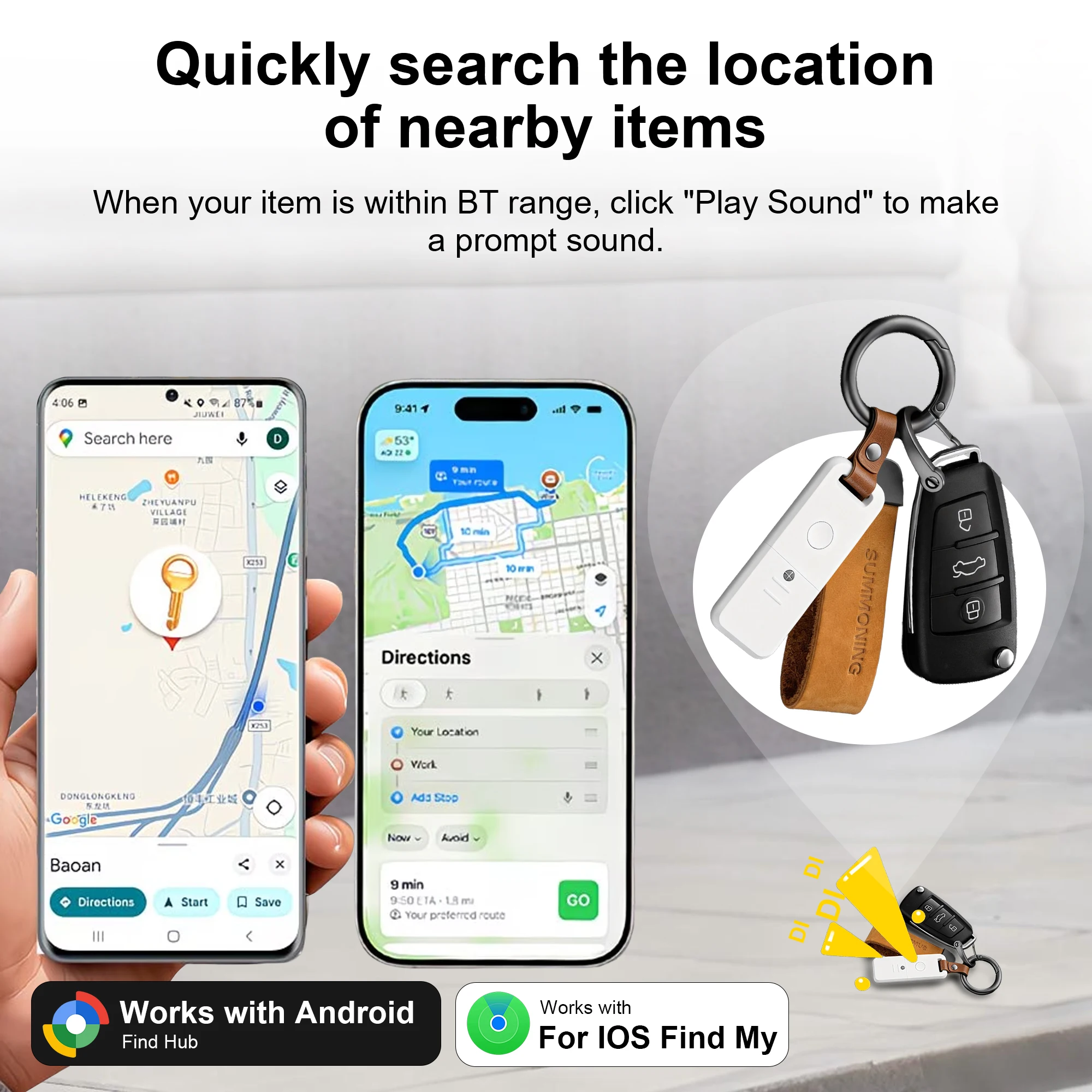 1/2/4Pack dual-system (compatible with iPhone/Android) Air Tracker smart tracker, designed to prevent the loss of valuable items
