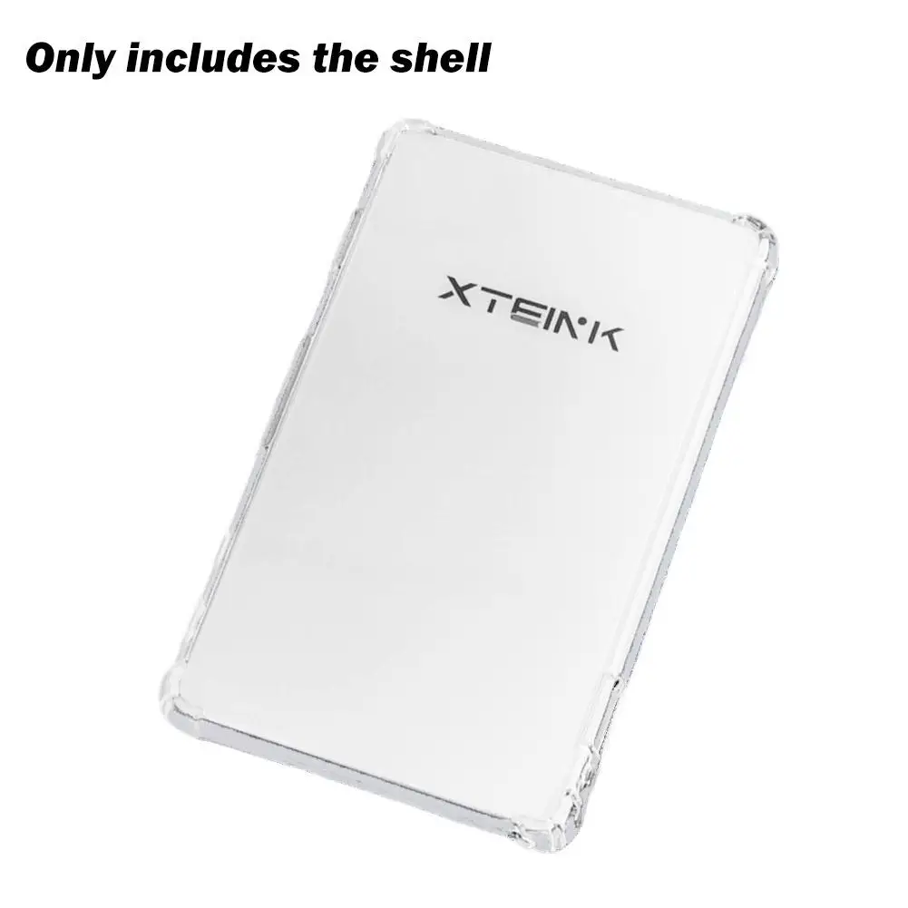 Clear Transparent Case for XTEINK X4 E-Book Reader Slim Portable Protective Cover with Shockproof Corners for XTEINK X4 Shell