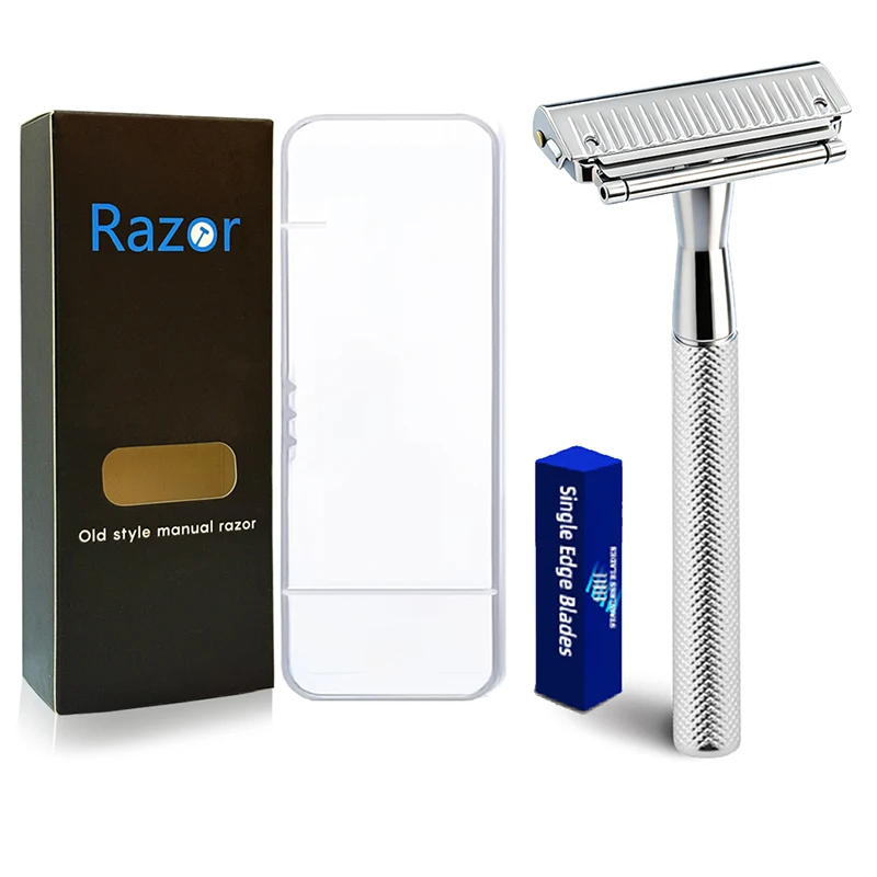 Whityle 22T Second Generation Safety Razor Advanced Double Shaving System Shaver for Man with Glide Roller Shave M5 Head Design