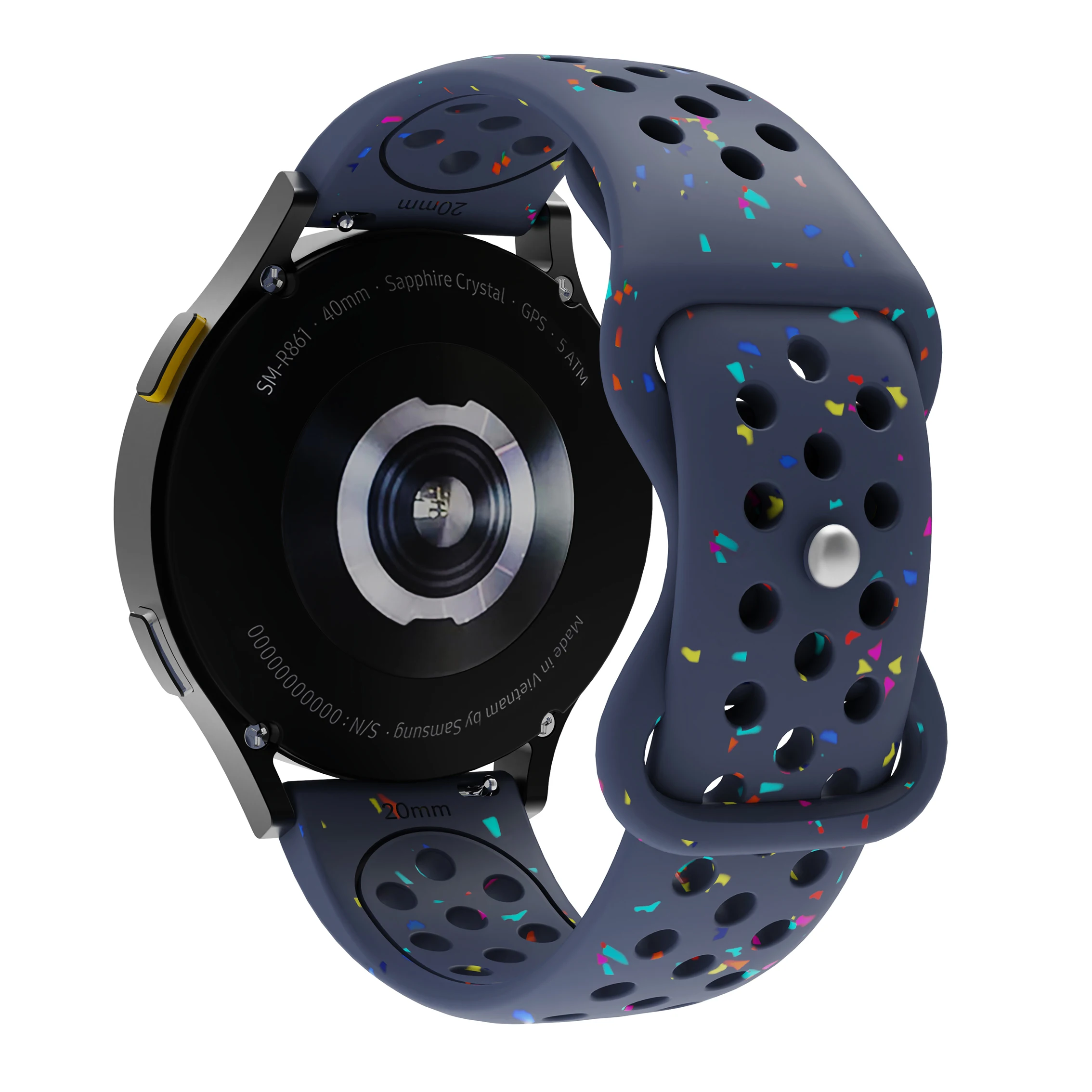 18mm 20mm 22mm Silicone Strap for Garmin Venu 4 3 3s Sq 2 Plus/Active 6/5 Breathable Bracelet for Garmin Forerunner 570/165/265S