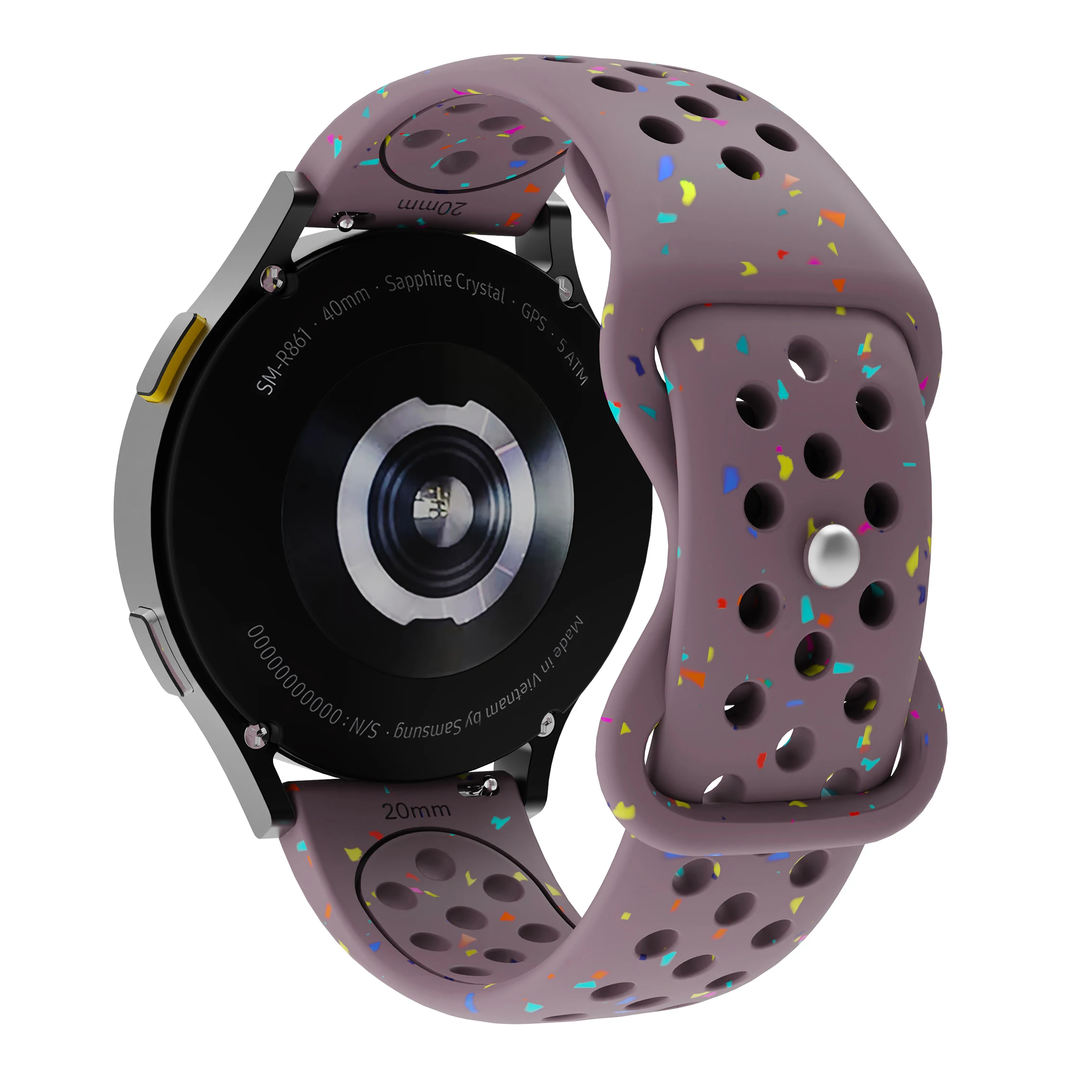 18mm 20mm 22mm Silicone Strap for Garmin Venu 4 3 3s Sq 2 Plus/Active 6/5 Breathable Bracelet for Garmin Forerunner 570/165/265S