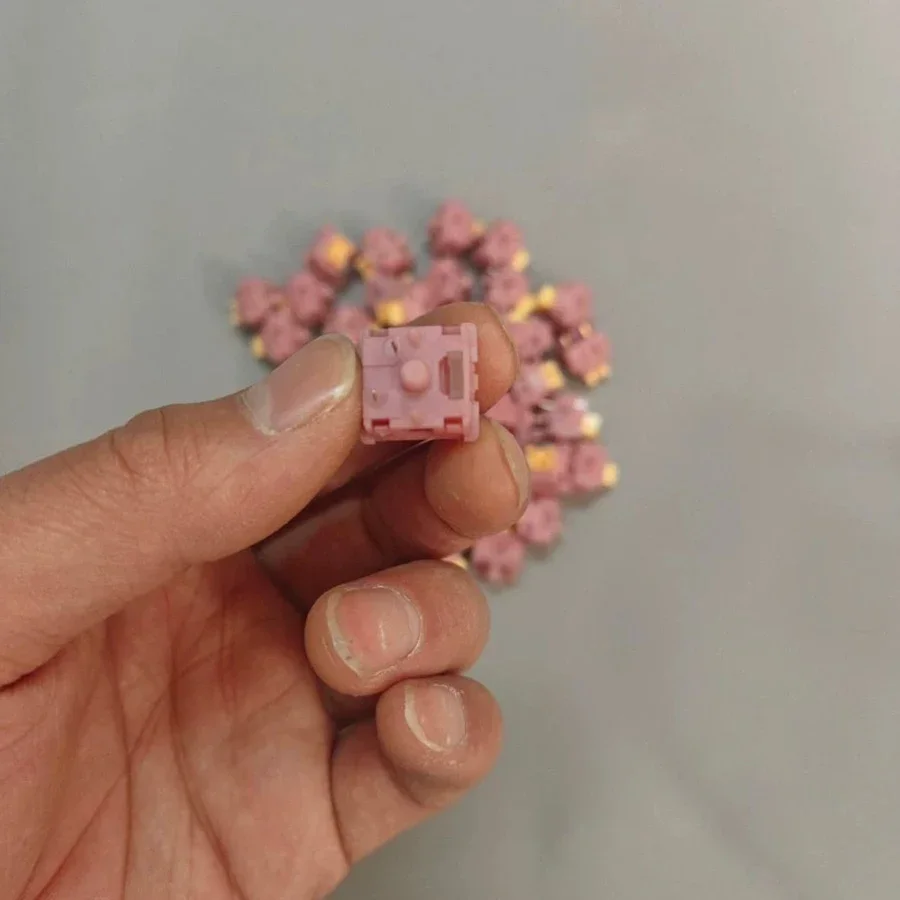 Outemu Silent Peach V3 Switch Lubed Silent Lemon V3 Switches Mechanical Keyboard Linear Tactile 5Pin Hot Swap Pre Lubed POM