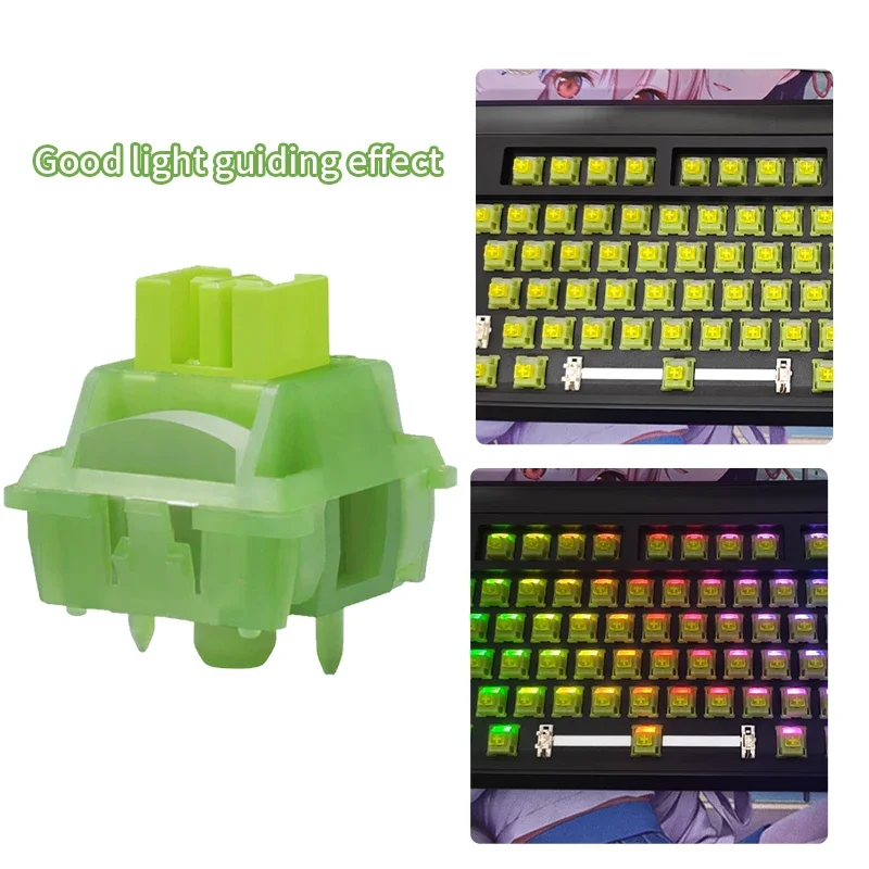 Outemu Silent Peach V3 Switch Lubed Silent Lemon V3 Switches Mechanical Keyboard Linear Tactile 5Pin Hot Swap Pre Lubed POM