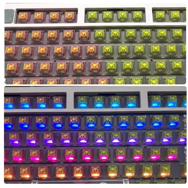 Outemu Silent Peach V3 Switch Lubed Silent Lemon V3 Switches Mechanical Keyboard Linear Tactile 5Pin Hot Swap Pre Lubed POM