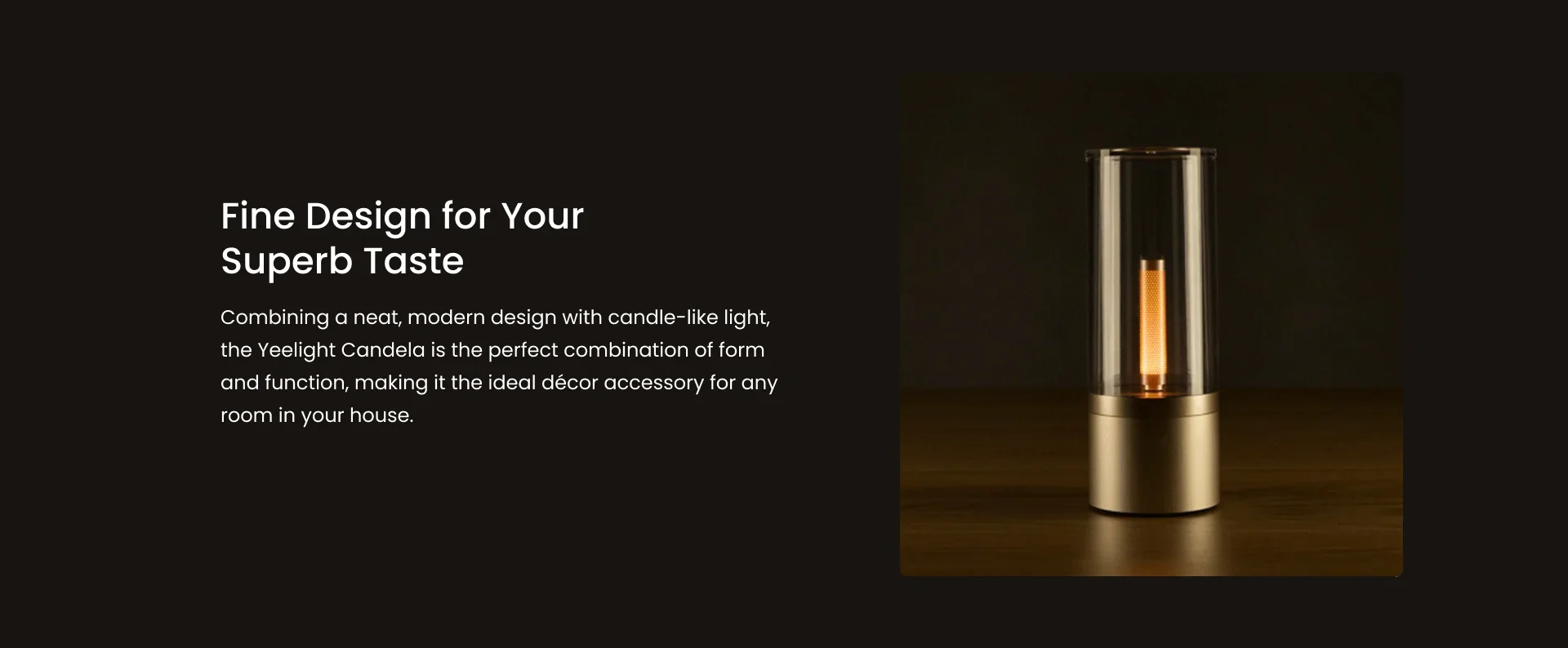 Yeelight Rechargeable Candle Light LED Night Light Ambience Light Stepless Dimming Bedroom Light Smart Portable Decorative Light