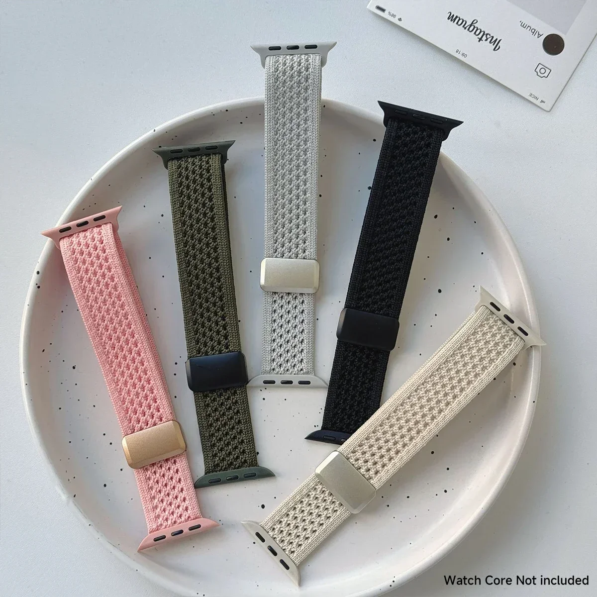 Nylon Magnetic Band for Apple Watch 45mm 41 44 40mm Series 12 11 10 46 42mm Soft Bracelet for IWatch Ultra4 49mm 9 7 8 6 5 Strap