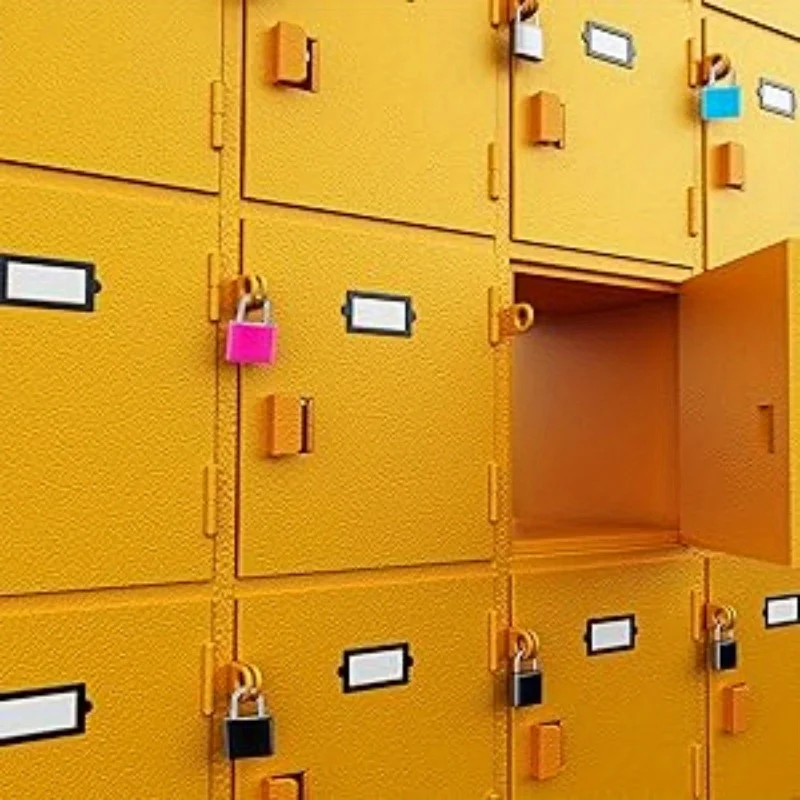 6pcs Suitcase Lock Small Strong Padlock with 2 Key Travel Tiny Suitcase Anti-Theft Lock Drawer Diary Colored Plastic Case Lock