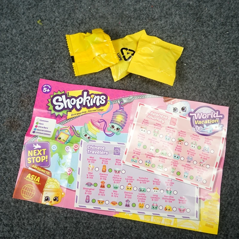 Shopkins Blind Bags Supermarket Mini Figurines Fruits Elfs Miniature Toy Cute Decoration Collectibles Simulation Model Kid Gifts